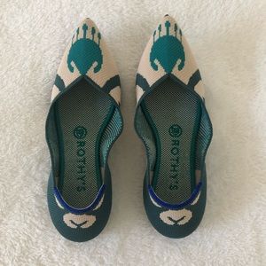 GREEN AND WHITE ROTHY’S